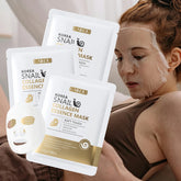 20pcs LAIGKU KOREA SNAIL COLLAGEN ESSENCE MASK - Deep Moisturizing & Nourishing, Hypoallergenic, Formaldehyde-Free, Ideal for All Skin Types /tm